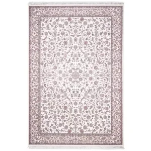 سجادة أصلية مصنوعة آليًا، تصميم MA100920، كريمي، 1200 مشط