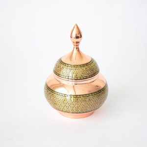 صحن سكر طائر من النحاس و الخاتم  – أصفهان